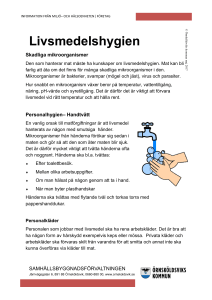 Informationsblad till livsmedelsföretagare