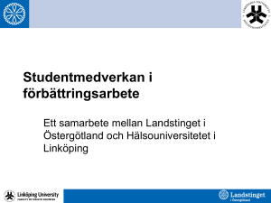 Studentmedverkan i förbättringsarbete
