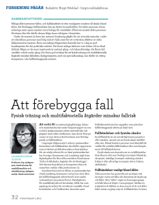 Att förebygga fall