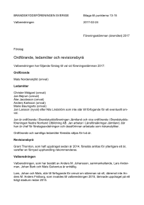 Ordförande, ledamöter och revisionsbyrå