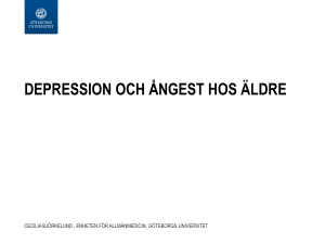 Depression och ångest hos äldre