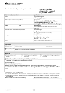 Licensmotivering Icke godkänt preparat