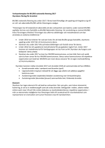 Verksamhetsplan för BIV/BIS nationella förening 2017 Styrelsens