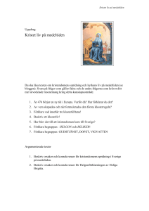 Kristet liv på medeltiden