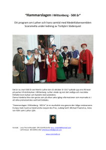 Hammarslagen i Wittenberg - 500 år