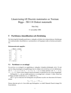 5B1118 Diskret matematik