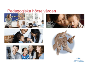 Pedagogiska hörselvården