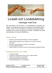 Livsstil och Livsåskådning