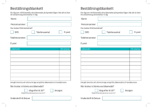 Beställningstjänst - A5 - Blankett - A.indd