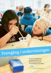 Framgång i undervisningen