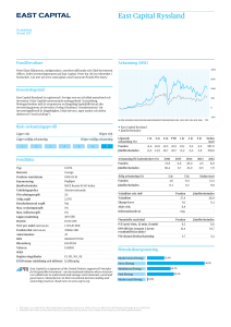 Produktblad East Capital Ryssland