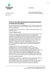 Svar på LUS ställningstagande kring genomförandet av lokalt ledd