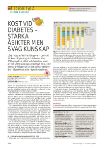 kost vid diabetes – starka åsikter men svag kunskap
