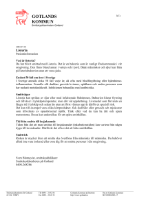 Angående deltagande i studien