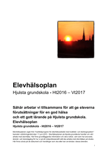 Elevhälsoplan Hjulsta grundskola 170103 (140 kB, docx)