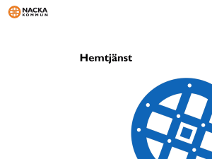 Hemtjänst - Nacka kommun