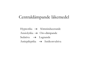 Centraldämpande läkemedel