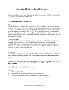 Information till Dig som har diabetesfotsår