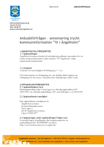 Upphandling Vi i Ängelholm