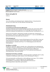 Narkotikaklassade läkemedel på Infektion