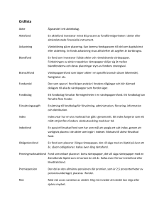 Ordlista - Utbudet