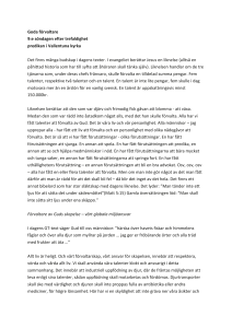 Goda förvaltare 9:e söndagen efter trefaldighet predikan i