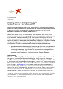 Lundbeck lanserar internetbaserad KBT