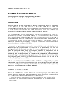 Rapport från förstudie om GIS-analys av