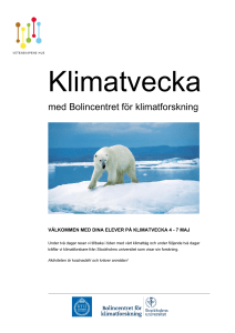 Inbjudan till Klimatskola