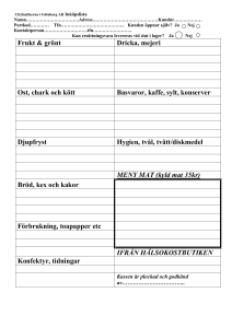 Beställningslista