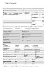 Blankett patientinformation