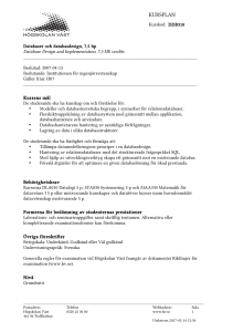 kursplan - Högskolan Väst