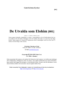 De Utvalda som Elohim [001]