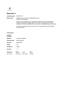 Matematik 1c - Alvis från Gotit