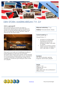DSAR - USAs geografi