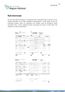 Nytt dosrecept - Region Halland