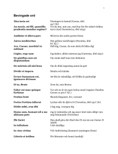 Bevingade ord - Latin för alla
