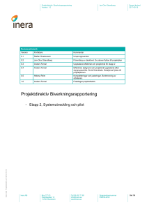 Projektdirektiv Biverkningsrapportering