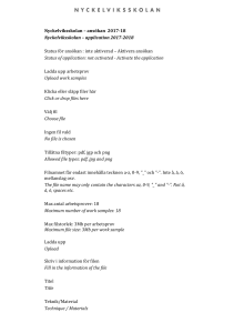 work samples - Nyckelviksskolan