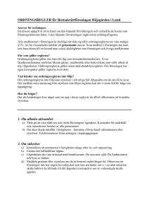 Höjegårdens ordningsregler.