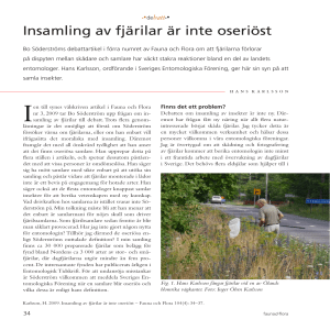 Insamling av fjärilar är inte oseriöst