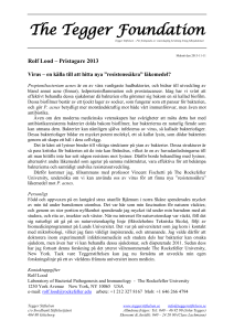 Rolf Lood – popvet beskr – Pristagare TeggerStiftelsen 2013