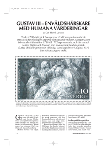 gustav iii – envåldshärskare med humana