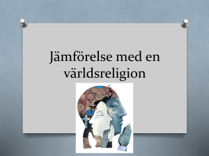 Jämförelse med en världsreligion