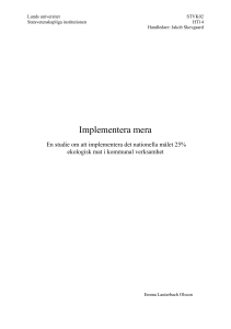 Implementera mera - Lund University Publications