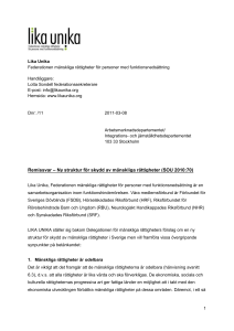 Lika Unika om Ny struktur för skydd av mänskliga rättigheter