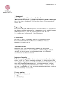 Välkommen! - UU Studentportalen