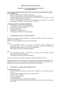 Bipacksedel: Information till patienten Idarubicin Accord 1 mg/ml