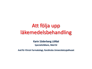 Att följa upp läkemedelsbehandling