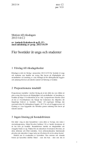 Förslag till riksdagsbeslut